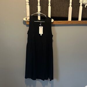 Chic Black Sleeveless Mini Dress